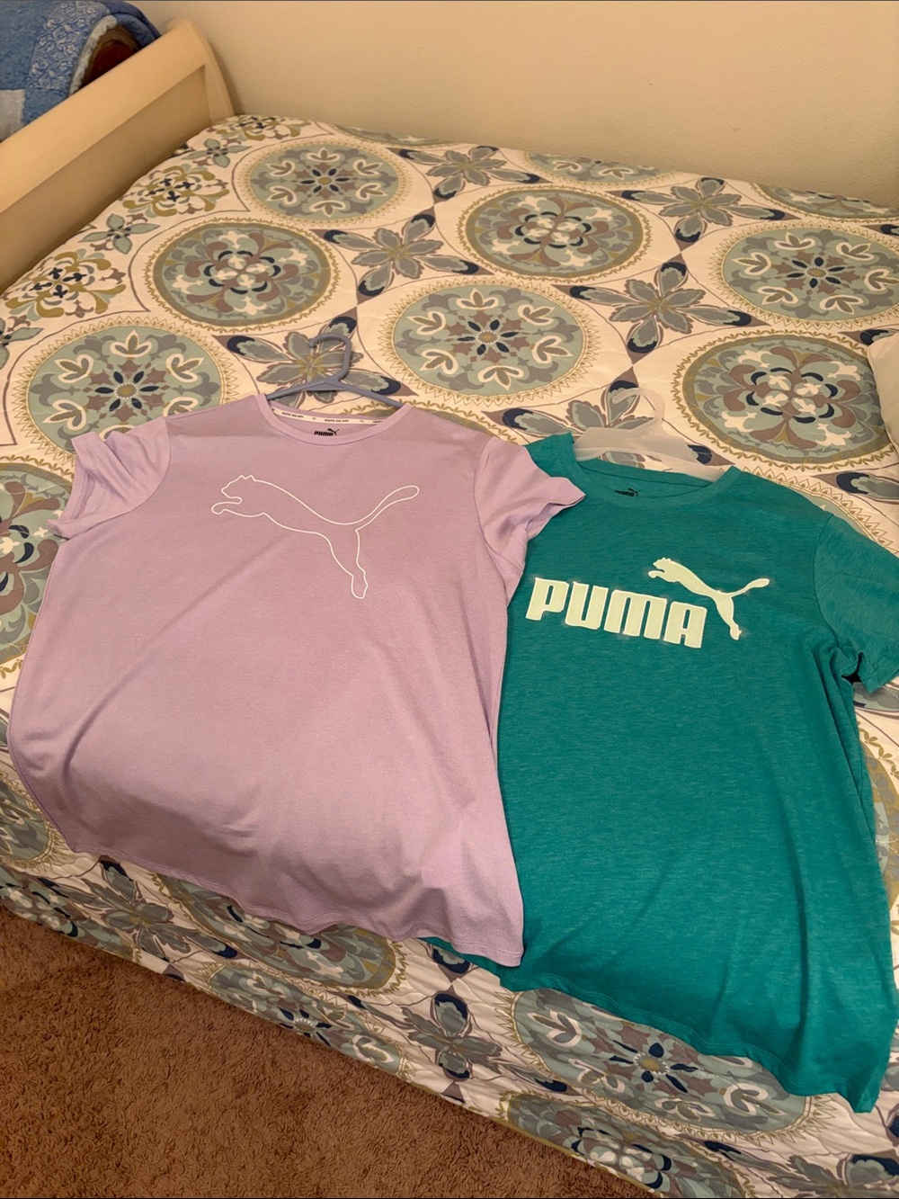 Puma Lavender and Teal Logo Tee Bundle